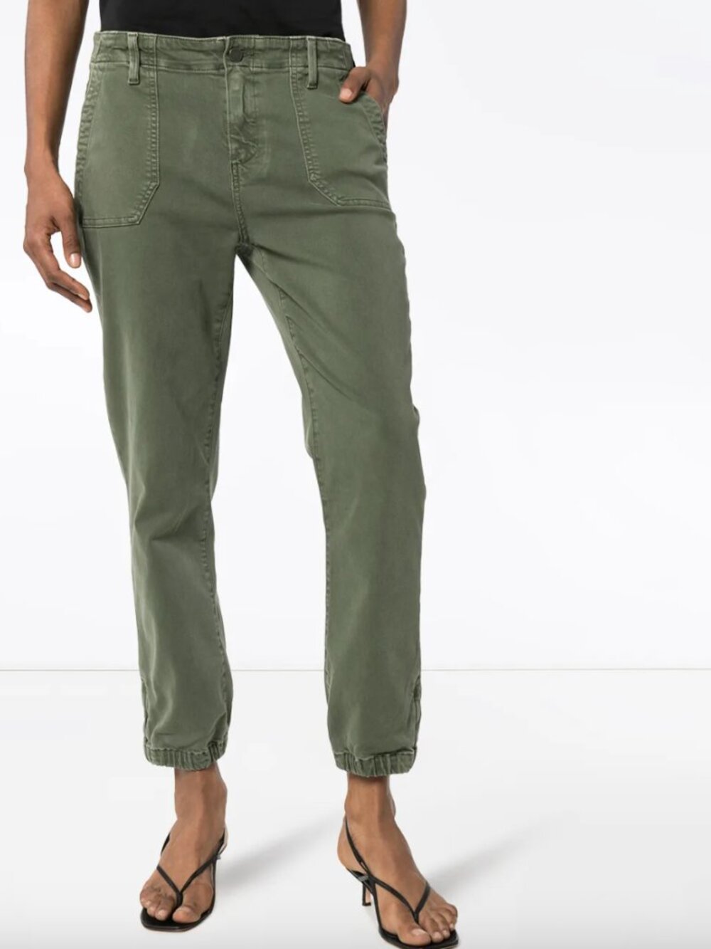 PAIGE Mayslie Jogger Pants Olive Army Green Size 29 ($225 Current Retail)